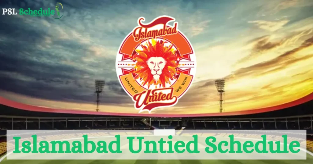 Islamabad Untied Schedule 2026
