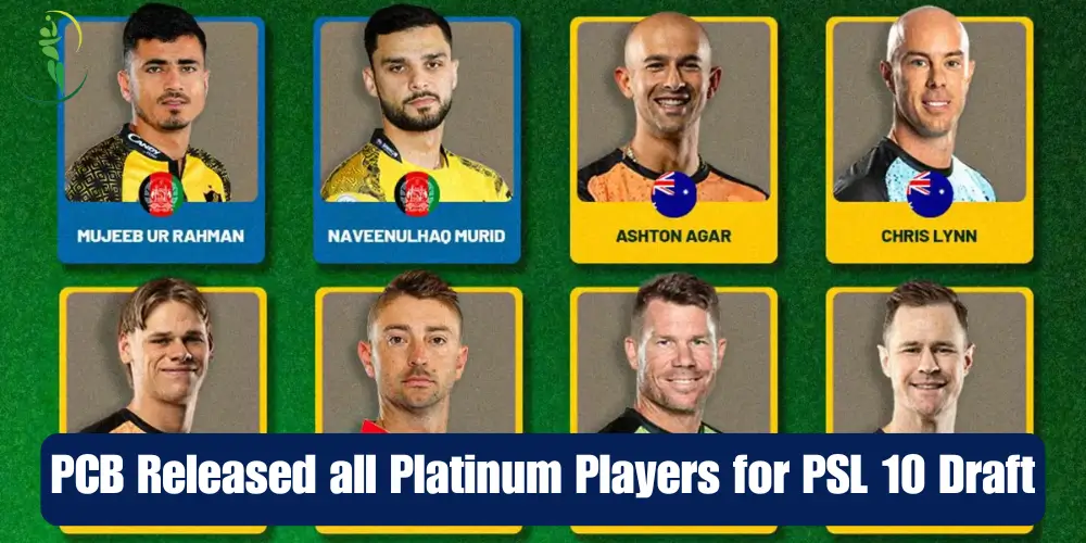 PCB Released all Platinum Players for PSL 10 Draft