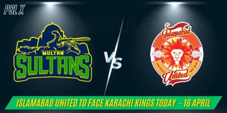 Islamabad United to Face Multan Sultans Today