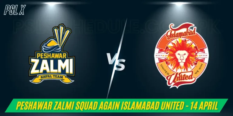 Peshawar Zalmi Squad again Islamabad United