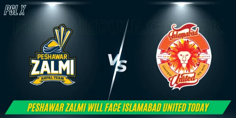 Peshawar Zalmi will Face Islamabad United Today