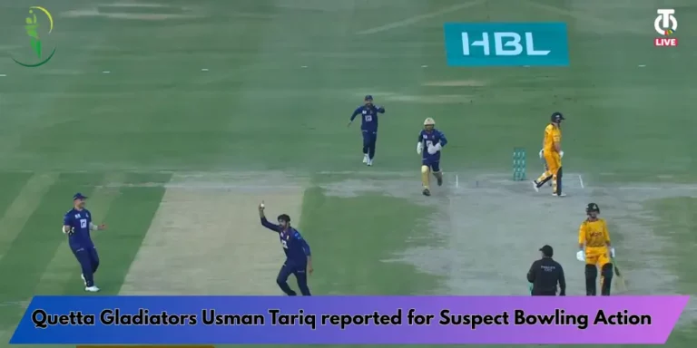 Quetta Gladiators Usman Tariq reported for Suspect Bowling Action
