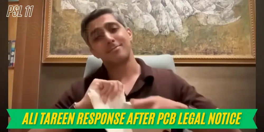 Ali Tareen Response after PCB Legal Notice