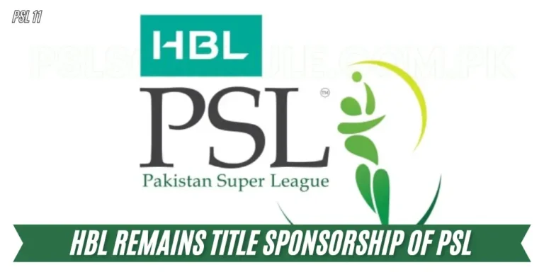 HBL Remains Title Sponsorship of PSL