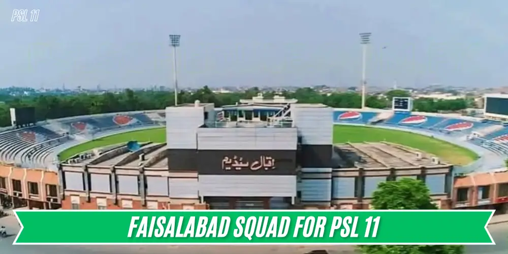 Faisalabad Squad