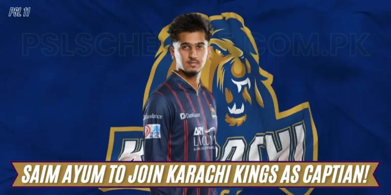 Saim Ayum to Join Karachi Kings as Captain
