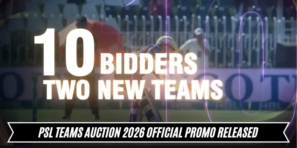PSL Teams Auction 2026 Official Promo Released